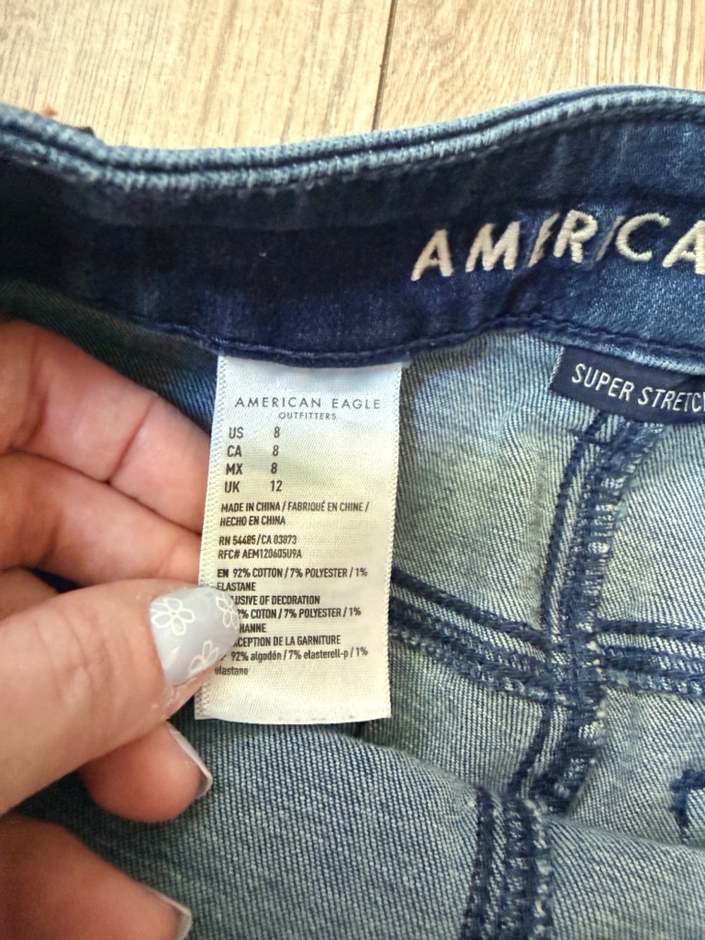 American Eagle Outfitters High Rise shortie size 8 - Picture 6 of 7